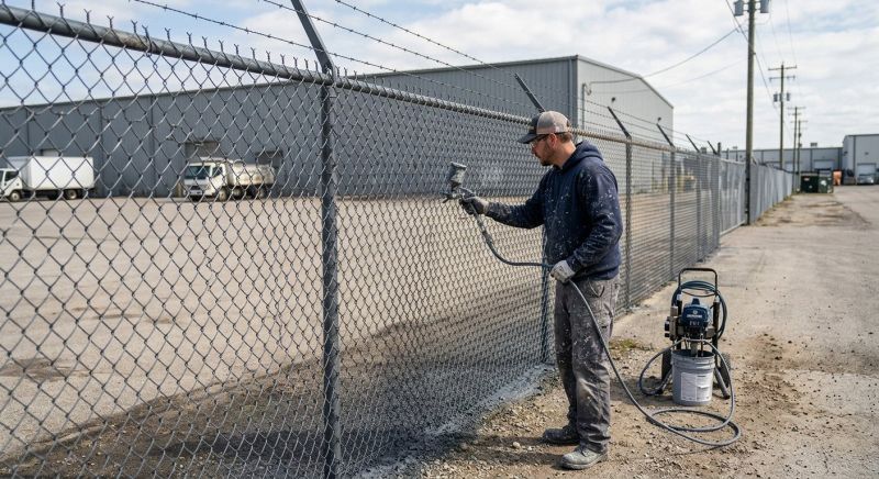 Commercial Fence Painting in Littleton, CO