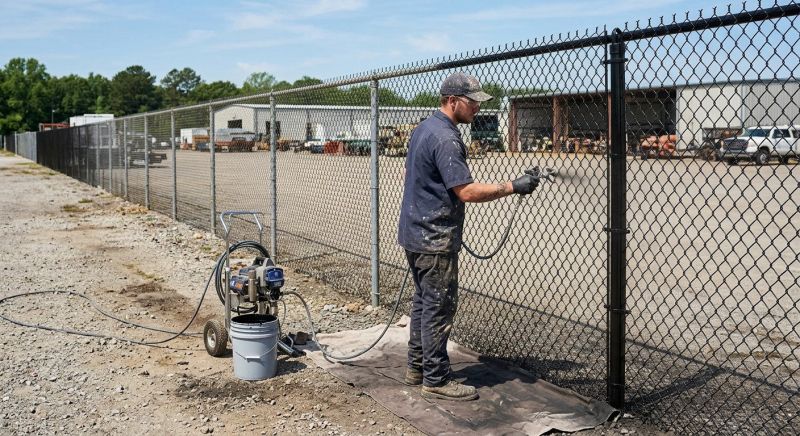 Commercial Fence Painting in Littleton, CO
