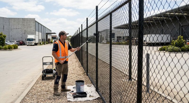 Commercial Fence Painting in Gilbert, AZ
