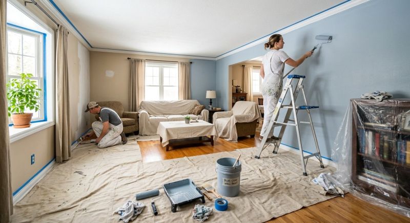 Living Room Painting in Waco, TX