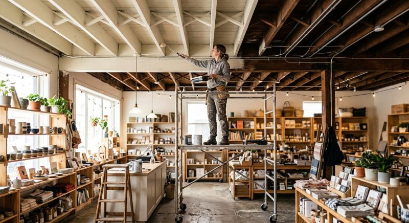 Retail Ceiling Painting in Fort Collins, CO