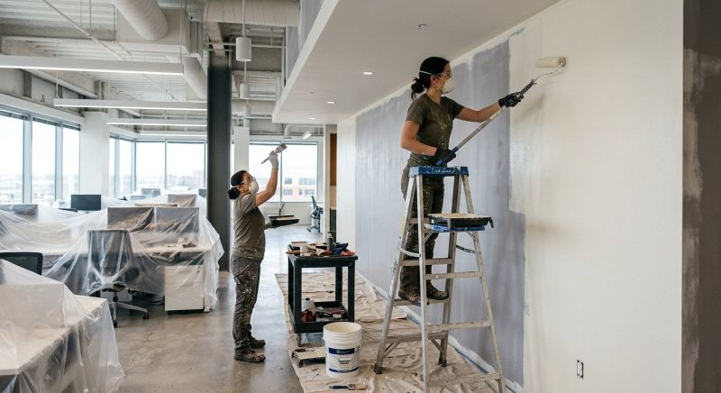 Retail Ceiling Painting in Gilbert, AZ