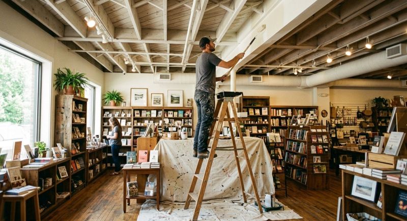 Retail Ceiling Painting in Denver, CO